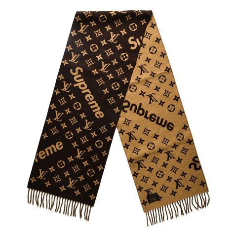 Supreme x Louis Vuitton Monogram Scarf Brown 